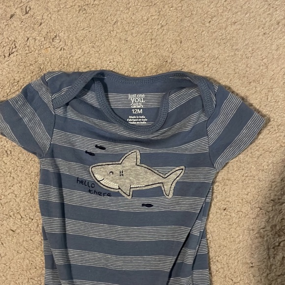 Baby Boy 12M Short Sleeve Onesie Bundle (4) - Picture 8 of 9